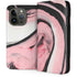 Pink Marble Ink iPhone 15 Pro Folio Case